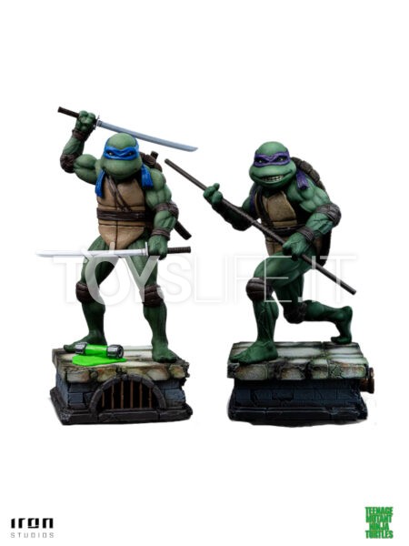 Iron Studios Teenage Mutant Ninja Turtles 1990 Leonardo/ Donatello 1:10 Statue