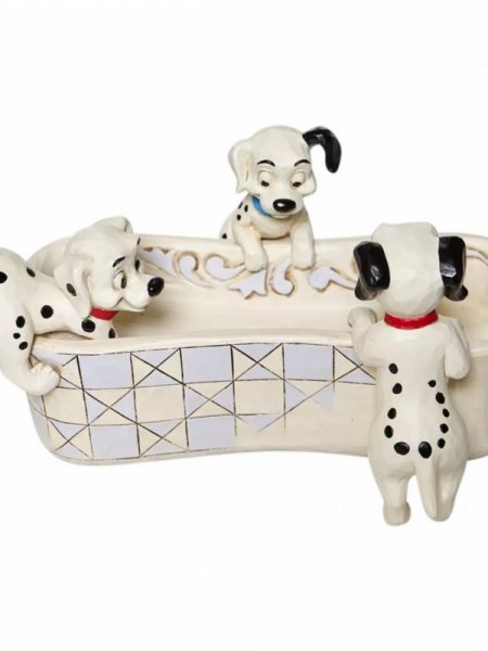 Jim Shore Disney Traditions 101 Dalmatians Puppy Bowl