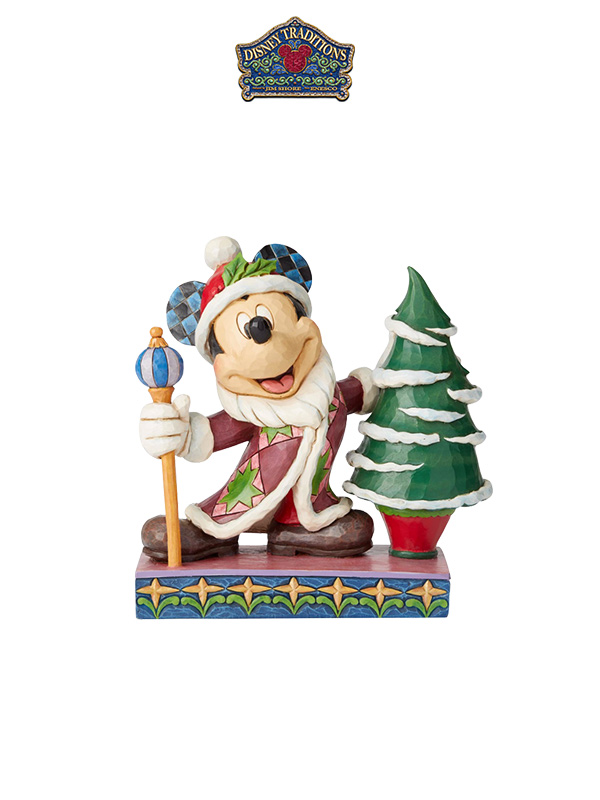 Jim Shore Disney Traditions 2019 Christmas Santa Mickey And Christmas Tree