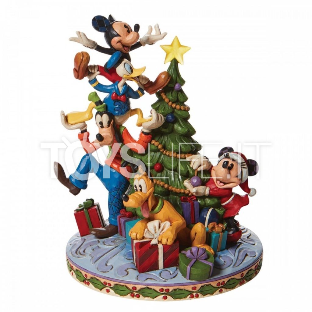 Jim Shore Disney Traditions Fab Five Decorating Christmas Tree