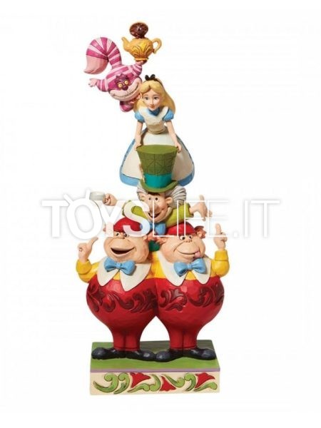 Jim Shore Disney Traditions Alice in Wonderland Stacked 70th Anniversary