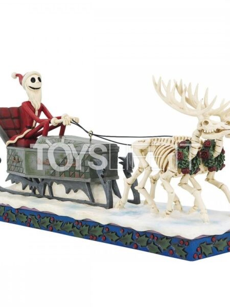 Jim Shore Disney Traditions Christmas Jack in Sleigh