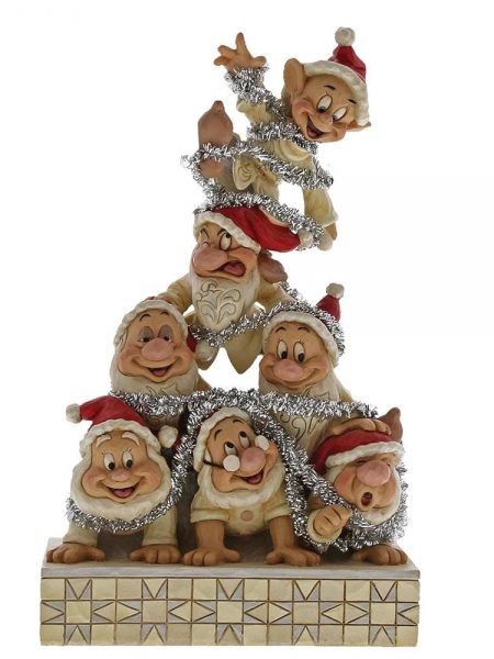 Jim Shore Disney Traditions Seven Dwarfs Christmas Pyramid