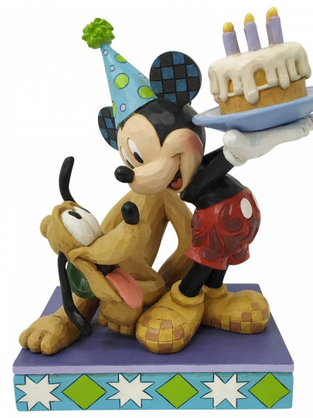 Jim Shore Disney Traditions Mickey & Pluto Birthday