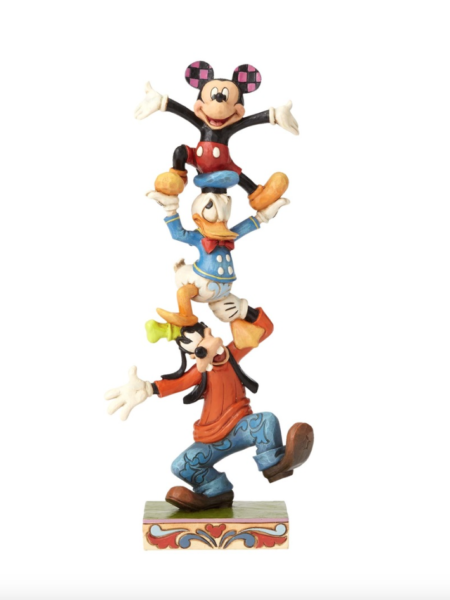 Jim Shore Disney Traditions Mickey Goofy & Donald Stacked