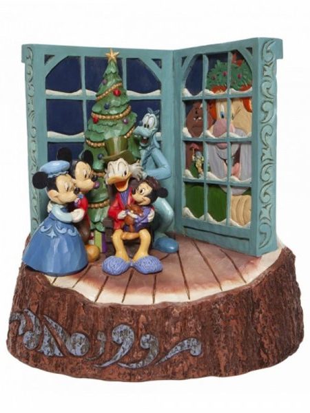 Jim Shore Disney Traditions Mickey Mouse Christmas Carol Carved By Hearts