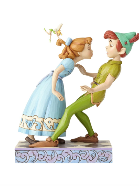 Jim Shore Disney Traditions Peter Pan & Wendy An Unespected Kiss 65th Anniversary