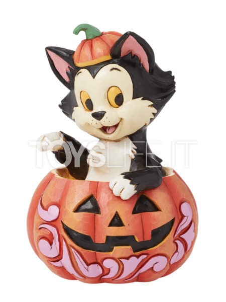 Jim Shore Disney Traditions Pinocchio Figaro Jack-o-lantern Mini 