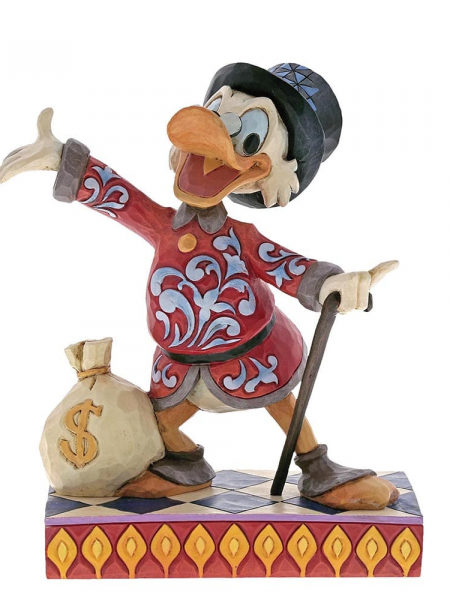 Jim Shore Disney Traditions Scrooge Treasure Seeking Tycoon
