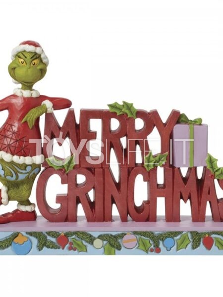 Jim Shore 2024 The Grinch Merry Grinch-Mas Sign