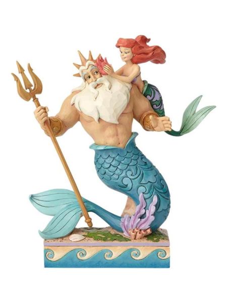 Jim Shore Disney Traditions The Little Mermaid King Triton & Ariel