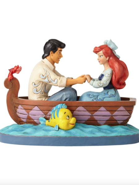 Jim Shore Disney Traditions The Little Mermaid Ariel & Prince Eric On Boat