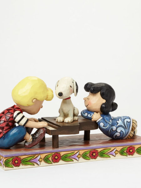 Jim Shore Peanuts Schroeder with Lucy & Snoopy