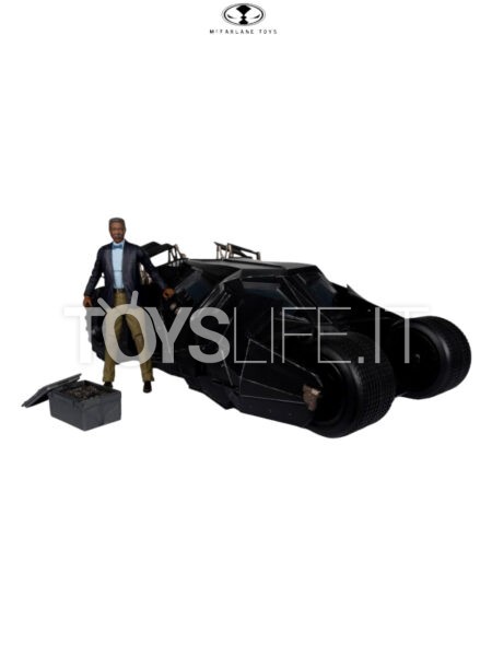 McFarlane Toys DC Multiverse The Dark Knight Vehicle Tumbler with Lucuis Fox Gold Label Set