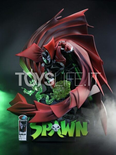 McFarlane Spawn#1 Spawn Black White and Red All Over 1:10 Statue by Todd McFarlane