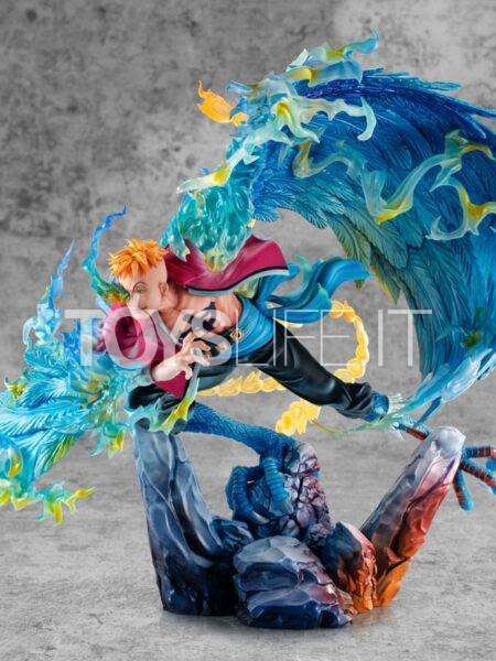 Megahouse One Piece P.O.P. Maximum Marco the Phoenix Leader of 1st group of Whitebeard Pirates Pvc Statue