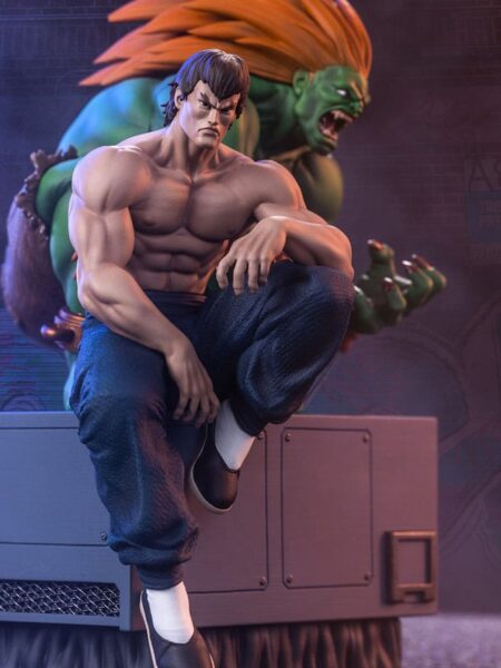 PCS Street Fighter Fei Long & Blanka 1:10 Statue Set