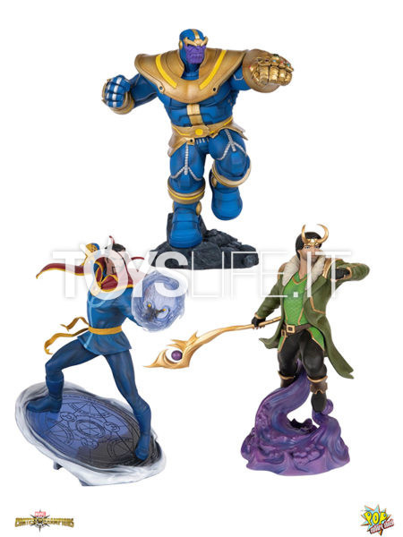 Pop Culture Shock Marvel Contest Of Champions Dr. Strange/ Thanos/ Loki 1:10 Pvc Statue