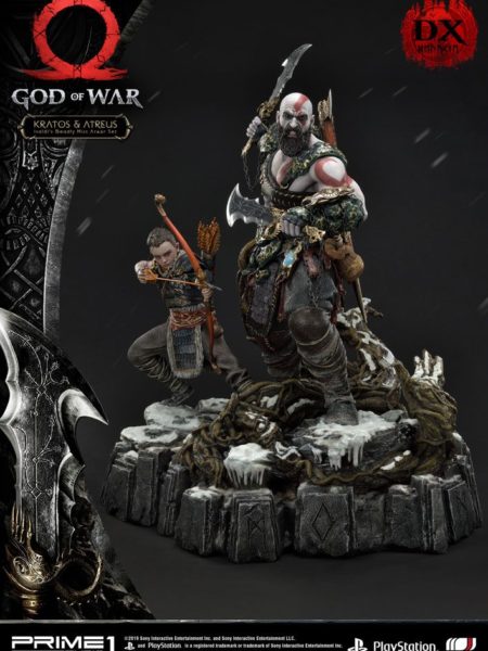 Prime 1 Studios God of War  Kratos & Atreus Ivaldi's Deadly Mist Armor Deluxe 1:4 Statue