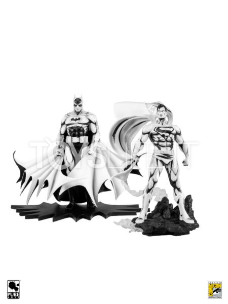 Pure Arts DC Comics SDCC 2024 Batman/ Superman Black & White Version 1:8 Pvc Statue