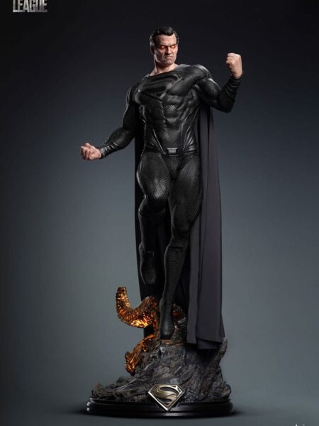 Queen Studios DC Superman Black Suit 1:3 Statue Premium Edition