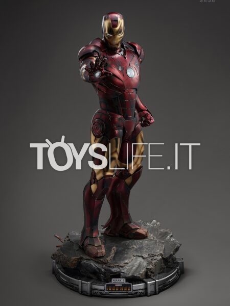 Queen Studios Marvel Iron Man Mark 3 1:2 Statue Battle Damaged Edition