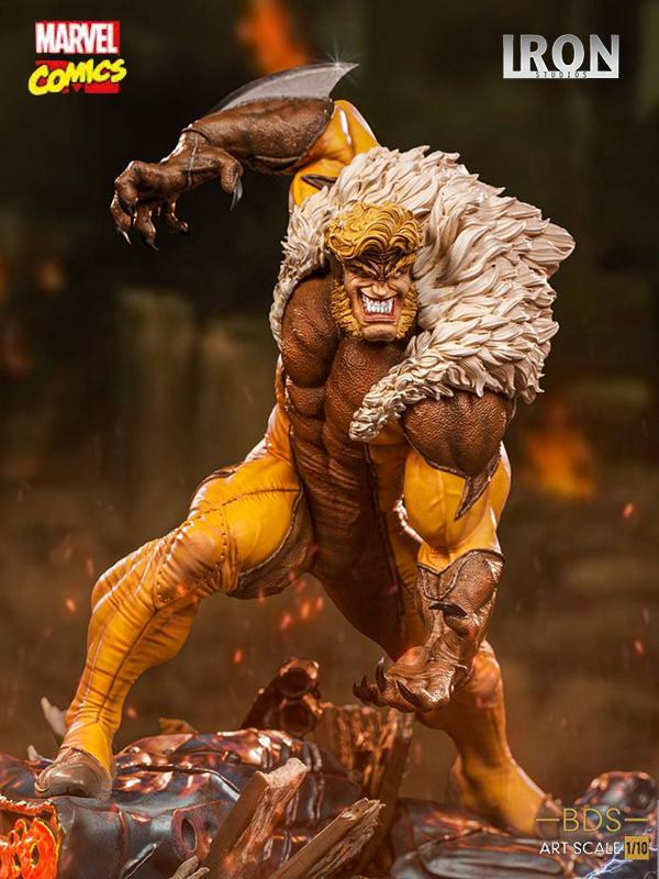 Iron Studios Marvel Comics X-Men Sabretooth 1:10 Statue