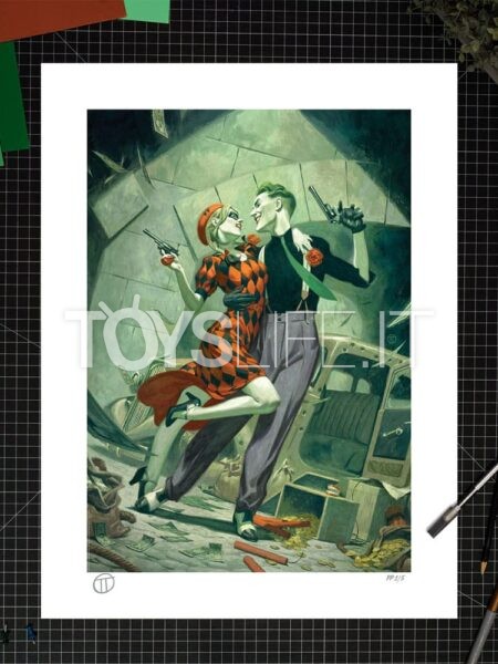 Sideshow Collectibles DC Comics The Joker & Harley Quinn Lawless Love 46x61 Art Print by Julian Totino Tedesco