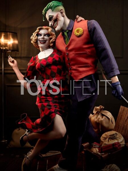 Sideshow DC Comics Mythos The Joker e Harley Quinn Lawless Love 1:5 Diorama