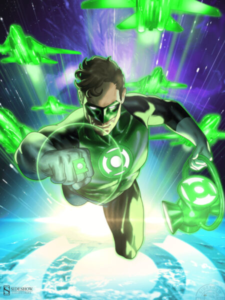 Sideshow DC Comics The Green Lantern Hal Jordan 46X61 Unframed Art Print By Taurin Clarke