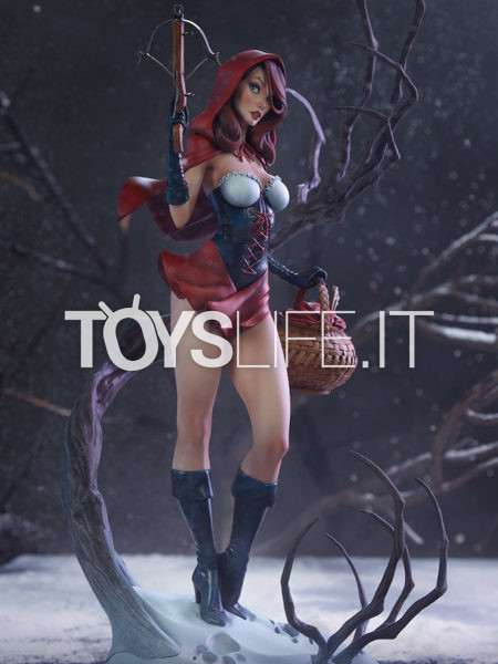 Sideshow Fairytale Fantasies Collection Red Riding Hood Statue By J. S. Campbell