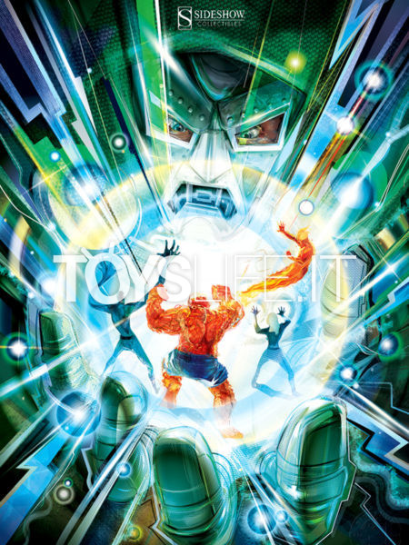 Sideshow Marvel Comics Fantastic Four Hand Of Doom 46x61 Unframed Art Print