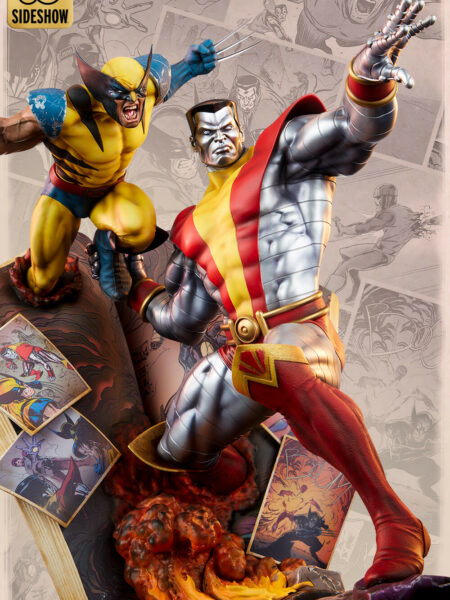 Sideshow Marvel Comics X-Men Colossus & Wolverine Fastball Special Statue/ Premium Format