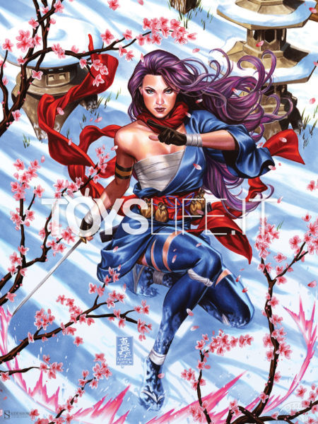 Sideshow Marvel X-Men Psylocke Demon Days Unframed 46x61 Art Print By Mark Brooks