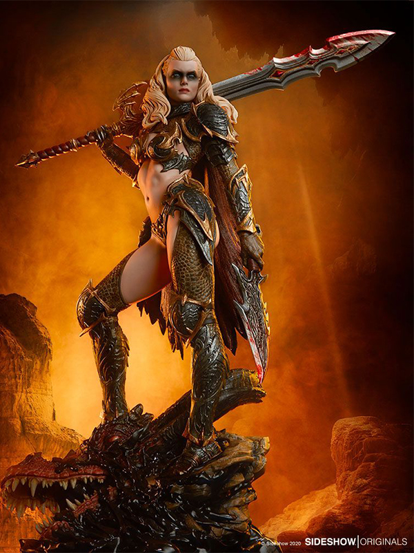 Sideshow Originals Dragon Slayer Warrior Forged in Flame Statue