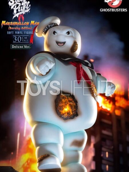 Star Ace Ghostbusters Stay Puft Marshmallow Man Burning Edition Deluxe Version Soft Vinyl Statue