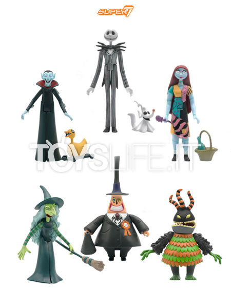 Super 7 Nightmare Before Christmas Jack/ Sally/ Mayor/ Vampire/ Witch/ Harlequin Demon ReAction Figure
