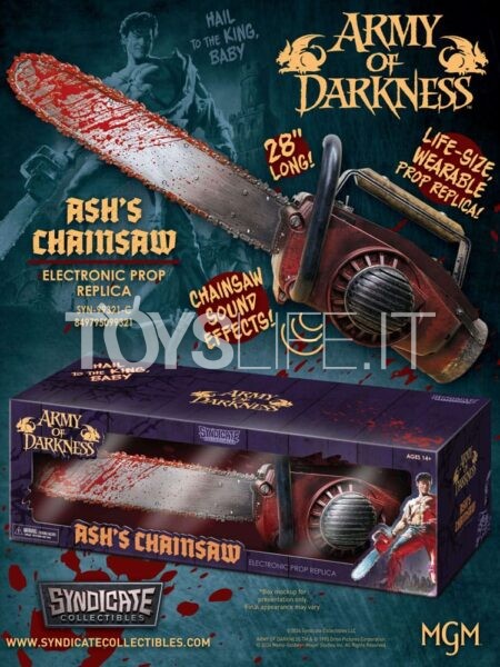 Syndicate Collectibles Army Of Darkness Ash's Chainsaw 1:1 Lifesize Replica