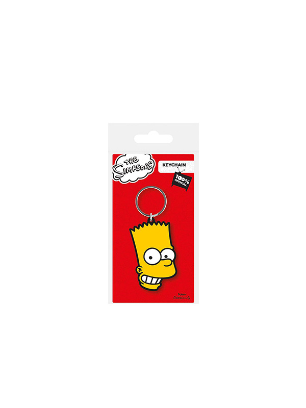 The Simpsons Bart Rubber Keychain Portachiavi