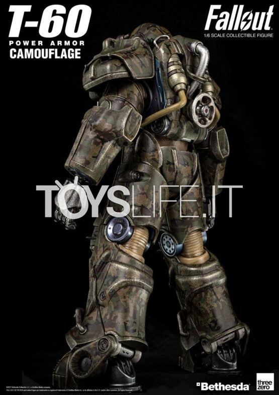 Threezero Fallout T 60 Camouflage Power Armor 16 Figure Toyslife