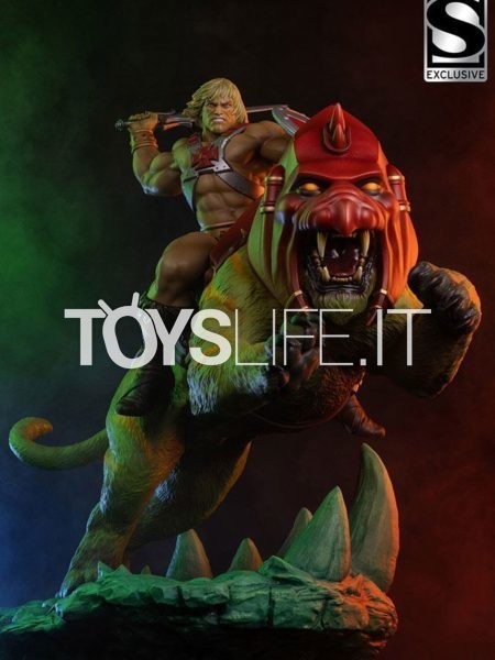 Tweeterhead Masters Of The Universe He-Man And Battle Cat Classic Deluxe Maquette