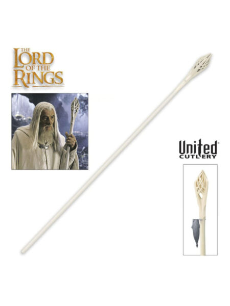 United Cutlery The Lord Of The Rings Gandalf The White Staff 1:1 Lifesize Replica