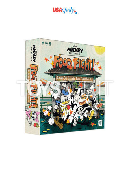 Usaopoly Disney Mickey and Friends Food Fight Boardgame English Version