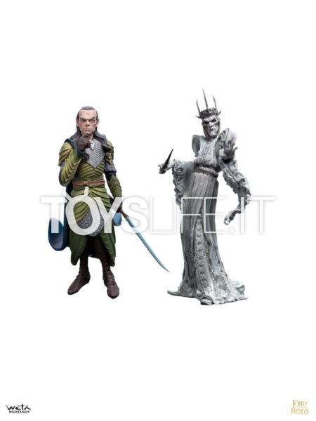 Weta The Lord of the Rings Elrond/ The Witch-King of the Unseen Lands Mini Epics Pvc Figure